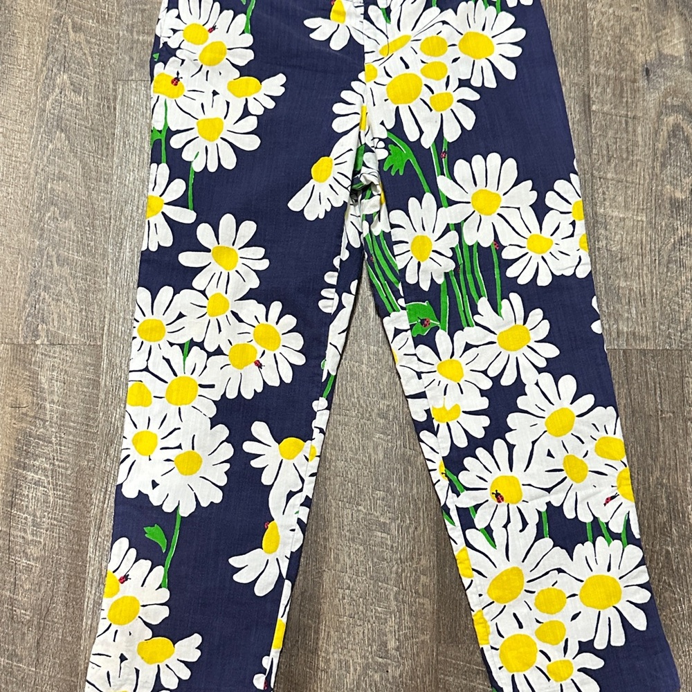 Vintage Lilly Pulitzer Originals Daisy Capri Pant Resort Wear Ladybugs Linen 8